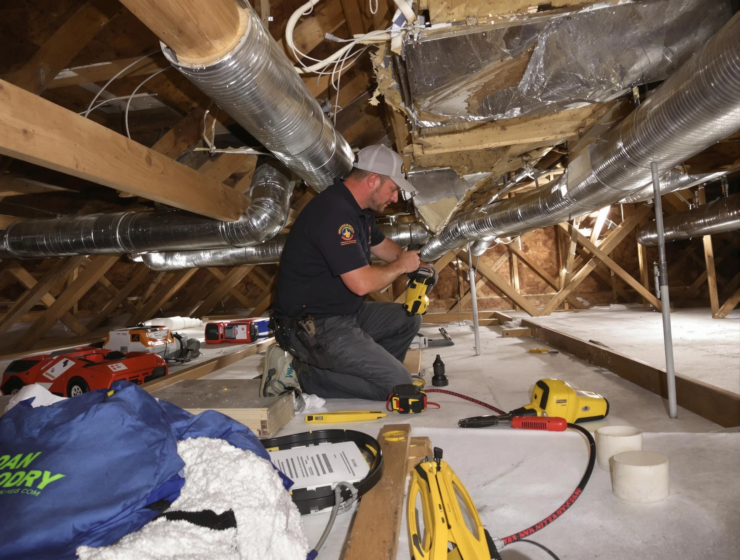 Professional air duct repair by Woonsocket Air Duct Cleaning in Woonsocket