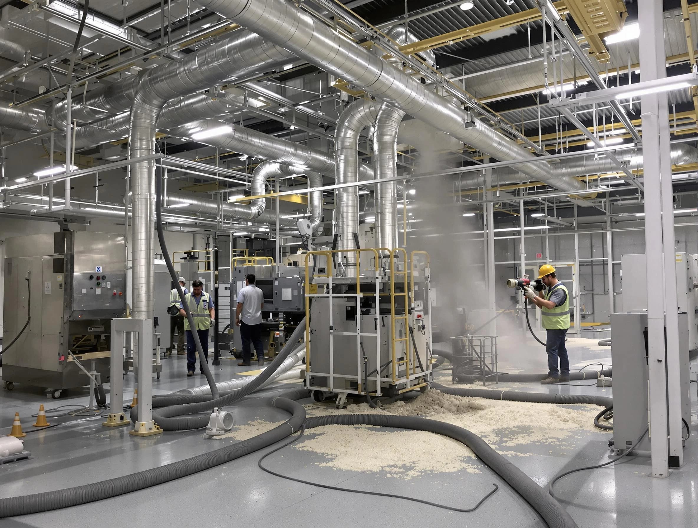 Heavy-duty industrial duct cleaning by Woonsocket Air Duct Cleaning in Woonsocket