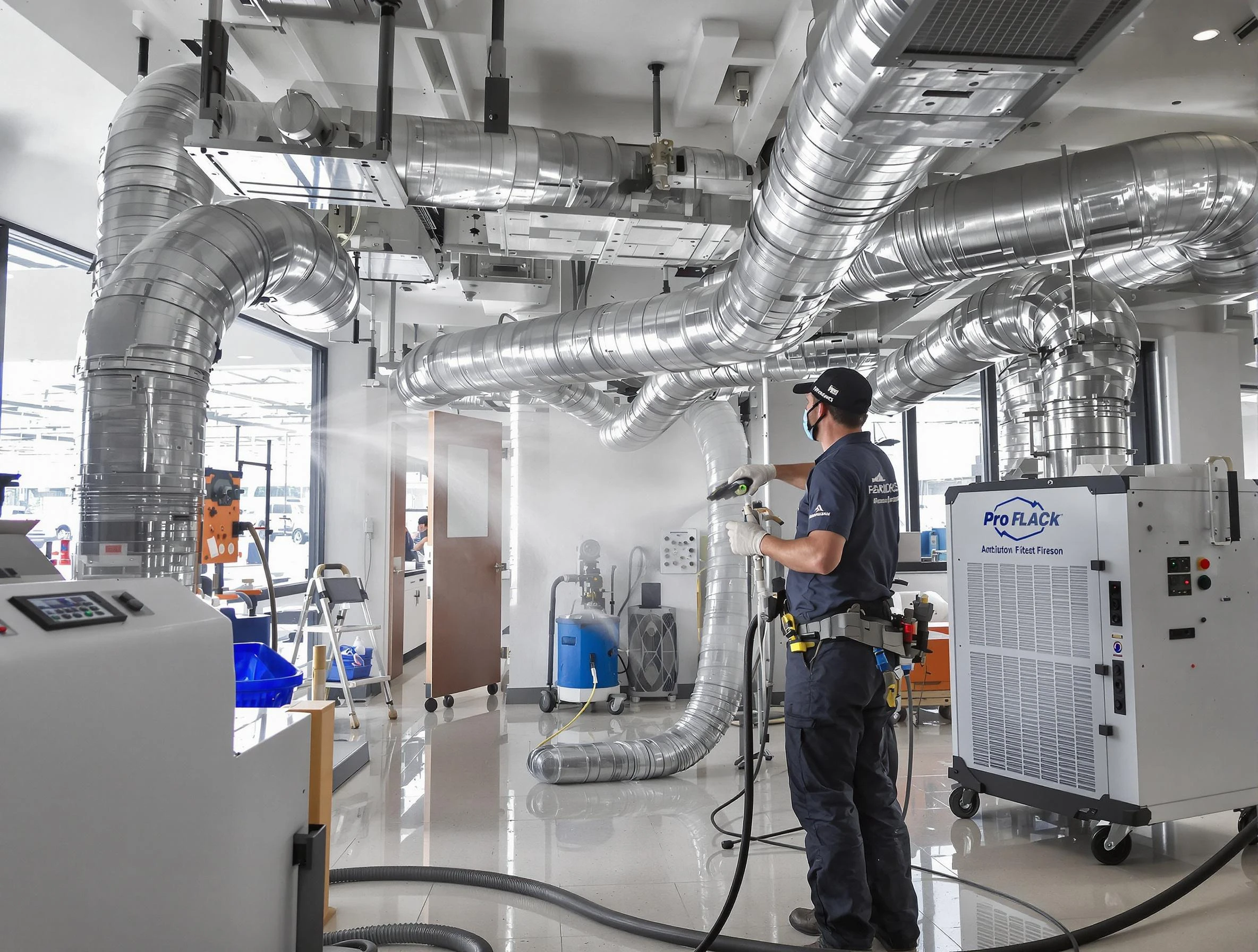 Negative Pressure Air Duct Cleaning in Woonsocket