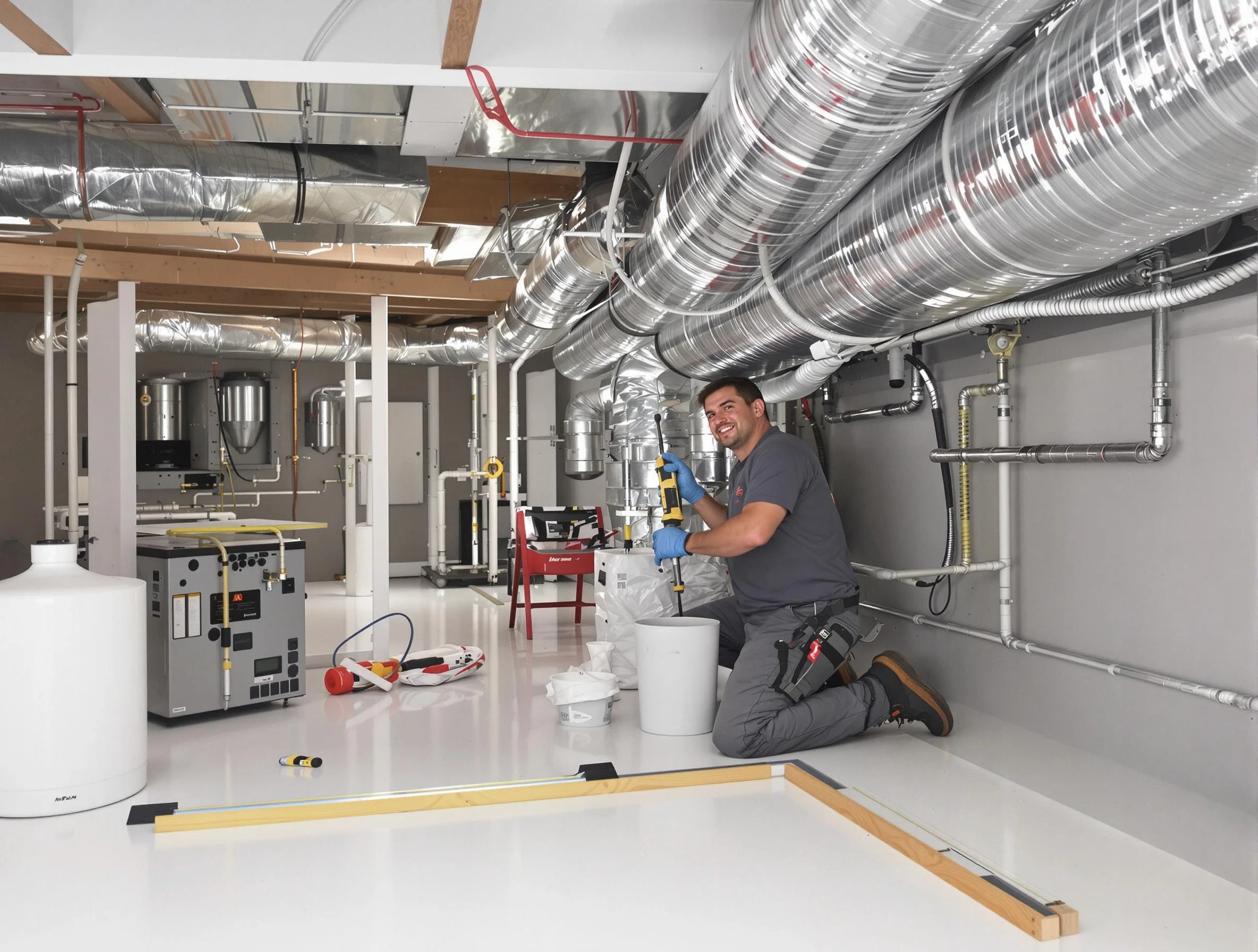 Professional duct sealing service by Woonsocket Air Duct Cleaning in Woonsocket