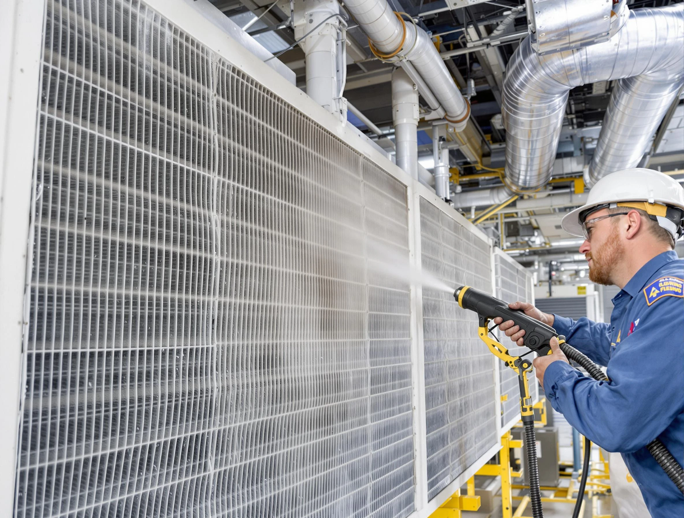 Professional commercial coil cleaning by Woonsocket Air Duct Cleaning in Woonsocket