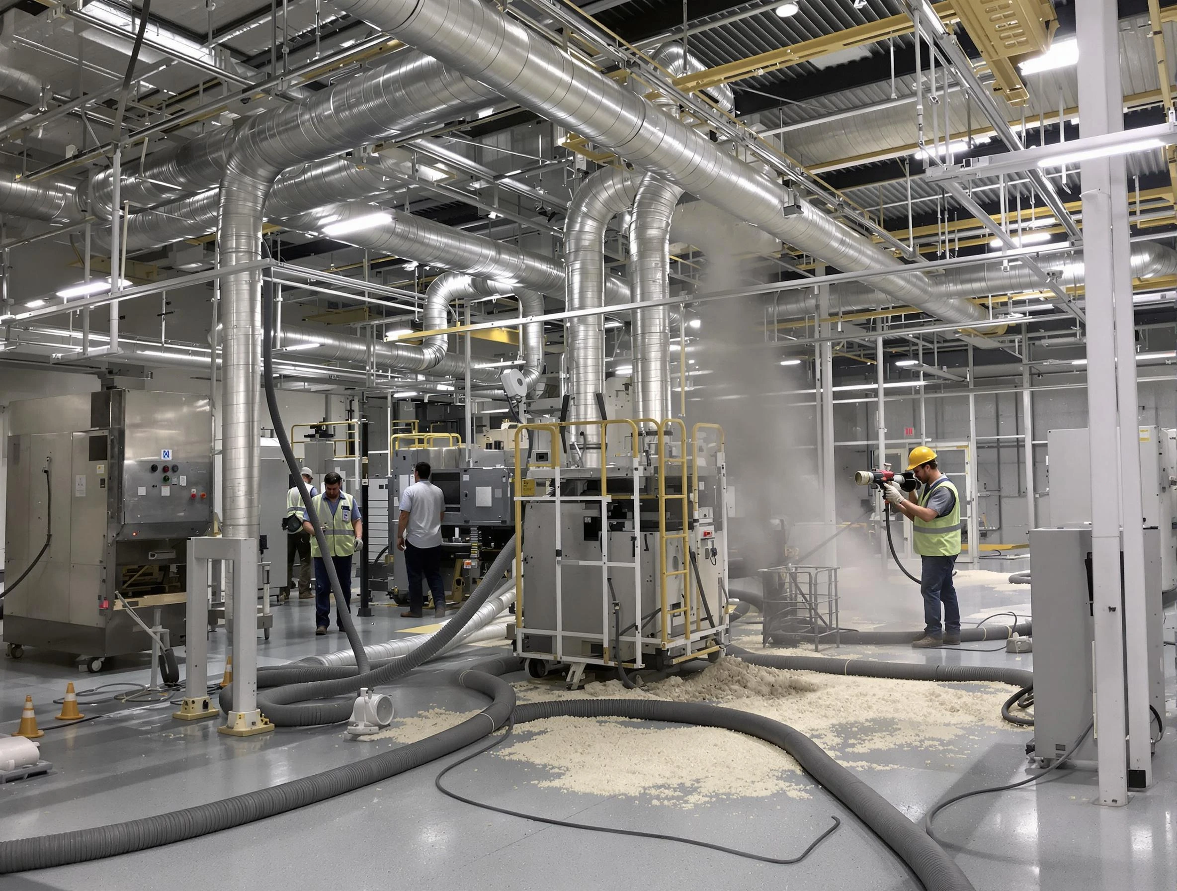 Heavy-duty industrial duct cleaning by Woonsocket Air Duct Cleaning in Woonsocket